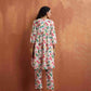 trueBrowns Off White Print Anarkali Kurta Co-ord Set - Swadesiicart
