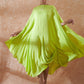 InWeave Lime Green Rayon Cowel Style Kaftan - Swadesiicart
