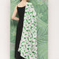 InWeave Women's Black Strappy Set W White Pink Lotus Cr Duptta - Swadesiicart