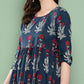 InWeave Women's Indigo Boota Sharara Set - Swadesiicart