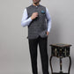 Even Apparels Men's Grey Nehru Jacket With Welt Pockets | Swadesiicart