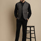 Even Apparels Men's Grey Woolen Waistcoat With Patch Pocket | Swadesiicart