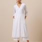trueBrowns Cotton White Weave Pant | Swadesiicart