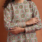 trueBrowns Off White Geometric Print Sharara Set | Swadesiicart