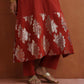 trueBrowns Rust Metallic Straight Kurta Set | Swadesiicart