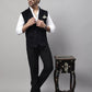 Even Apparels Men's Black Nehru Jacket With Welt Pockets | Swadesiicart