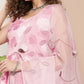 InWeave Women's Pink Printed Chintz Tiered Sharara Set With Dupatta - Swadesiicart
