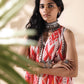 trueBrowns Maroon Cotton Ikat Flared Co-ord Set - Swadesiicart