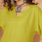 InWeave Women's Pear Green Solid Lace Work Kimono Sleeve Kurta Set - Swadesiicart