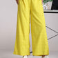 trueBrowns Lime Cotton Dobby V-Neck Co-ord Set - Swadesiicart