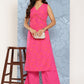 Ahalyaa Floral Printed Empire Gotta Patti Kurta With Palazzos | Swadesiicart