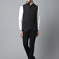 Even Apparels Men's Black Pure Wool Nehru Jacket | Swadesiicart