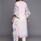 Ahalyaa Printed Plus Size Flared Sleeves Sequined Crepe Kaftan Kurta | Swadesiicart