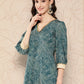 Ahalyaa Women Floral Printed Gotta Patti Crepe Kurta | Swadesiicart