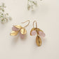 trueBrowns Brass Crystal Leaf Earrings - Swadesiicart