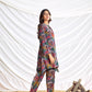 BulBul Dharvi Chanderi Blue Co-Ord Set - Swadesiicart