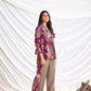 BulBul Ojasvi Red Chanderi Co-Ord Set - Swadesiicart