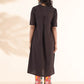trueBrowns Cola Cotton Ikat Kurta Pant Set | Swadesiicart