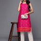 Ahalyaa Women Pink Geometric Printed Kurta | Swadesiicart
