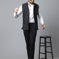 Even Apparels Men's Black Nehru Jacket With Welt Pockets | Swadesiicart