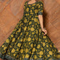 Pomcha Jaipur Idika Green Hand Block Anarkali Set | Swadesiicart