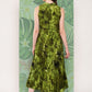 InWeave Women's Green Tie And Die Dress - Swadesiicart