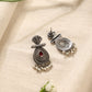 trueBrowns Silver Pearl Bead Earrings | Swadesiicart