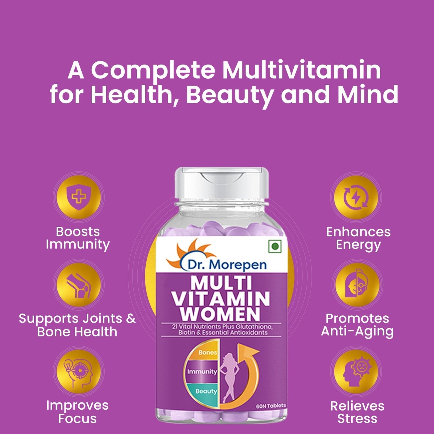 Dr Morpen Multivitamin Women And Biotin+ Advanced | Swadesiicart