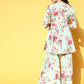 Ahalyaa Women Floral Printed Pleated Kurti with Sharara | Swadesiicart