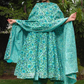 Pomcha Jaipur Morni Hand Block Cotton Anarkali Set | Swadesiicart