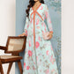 Ahalyaa Floral Printed Empire Kurta With Trousers | Swadesiicart