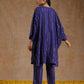 trueBrowns Spectrum Blue Gold Cotton Oversized Round Co-Ord Set - Swadesiicart