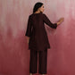 trueBrowns Cola Viscose Silk Kurta Co-ord Set - Swadesiicart