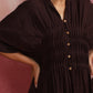 trueBrowns Cola Cotton Dobby Pleated Kurta Set | Swadesiicart