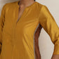 trueBrowns Gold Silk Kurta Set | Swadesiicart