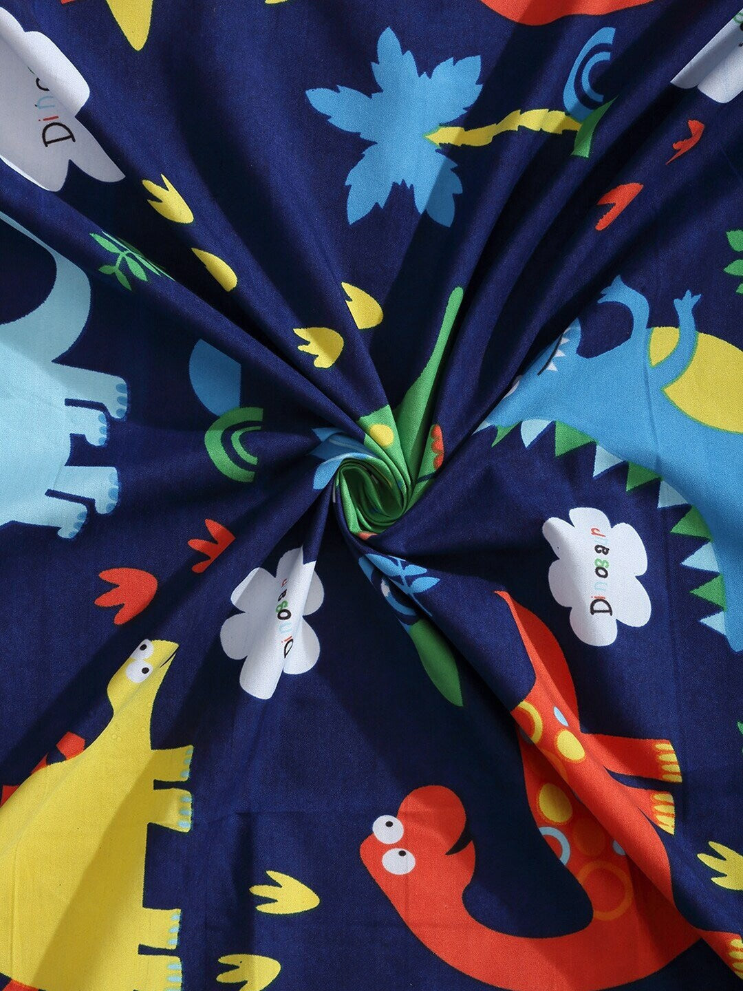 Home Sizzler Blue & Red Cartoon Characters 210 TC Bedsheet with Pillow Cover - Swadesiicart