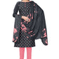 Black Slab cotton Printed Unstitched Dress Material - Tanvi