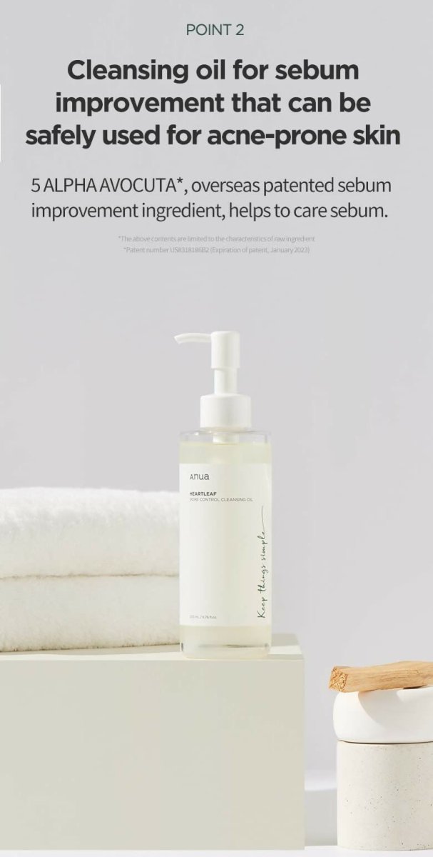Anua Heartleaf Pore Control Cleansing Oil - Korean Skincare | Swadesiicart