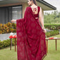 Tikhi Imli Embellished Half and half Satin Saree With Tassels | Swadesiicart