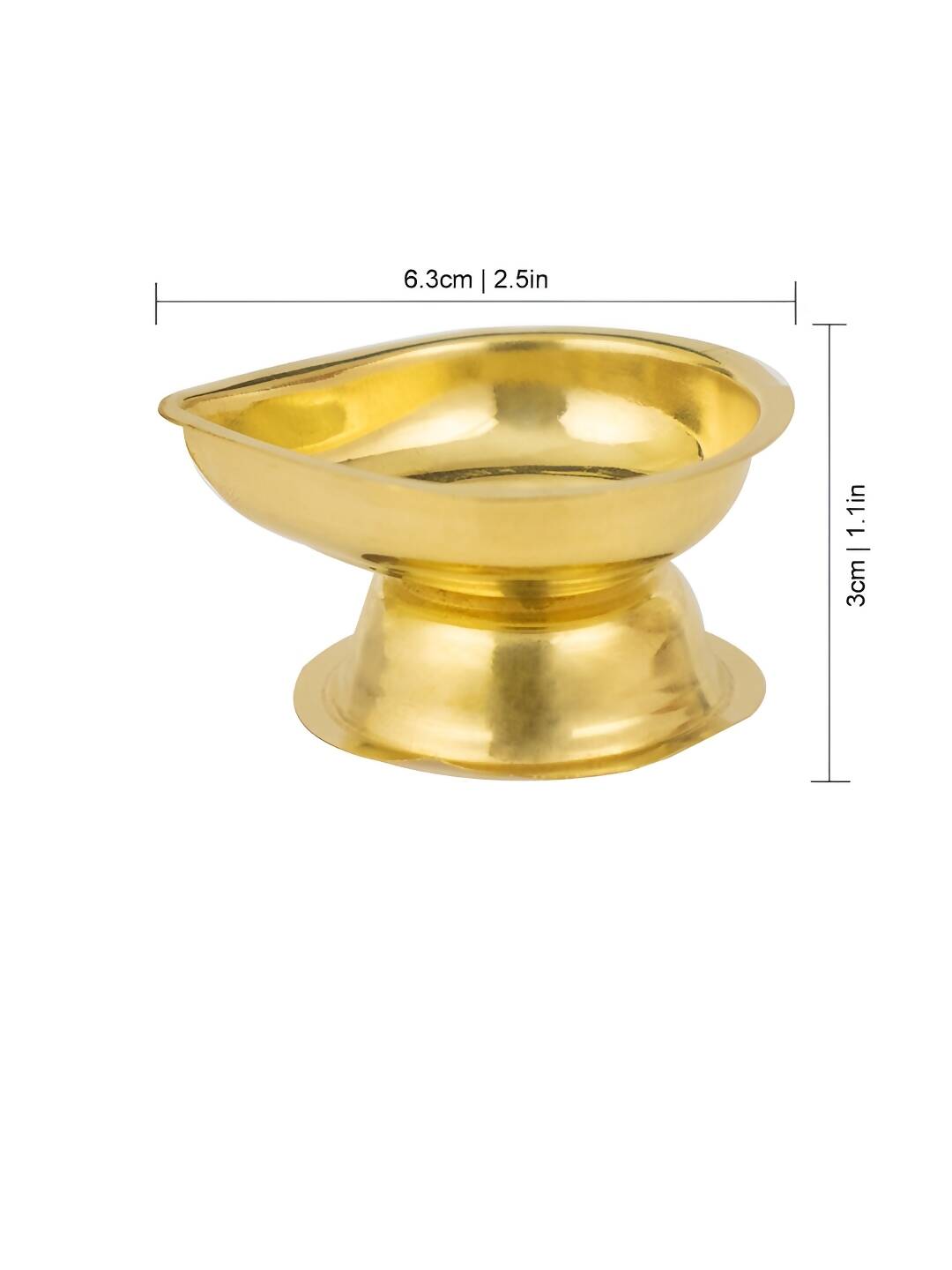 Spillbox Gold-Toned Brass Diya Stand Pooja Essential | Swadesiicart