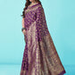 Kalini Ethnic Motifs Woven Design Zari Art Silk Banarasi Saree | Swadesiicart