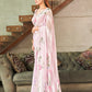 Tikhi Imli Floral Printed Sequinned Saree | Swadesiicart