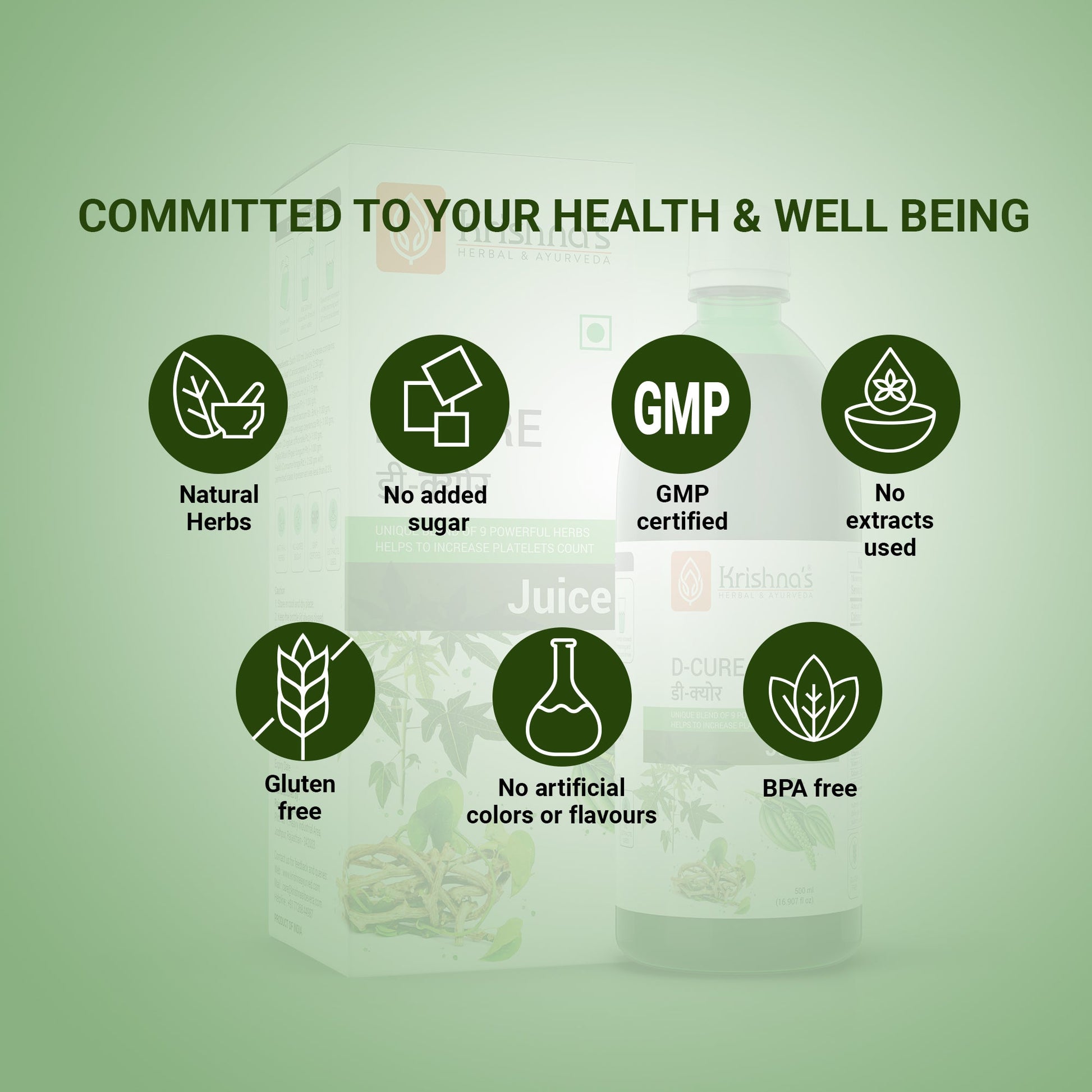Krishna'S Herbal & Ayurveda Dcure Juice | Swadesiicart
