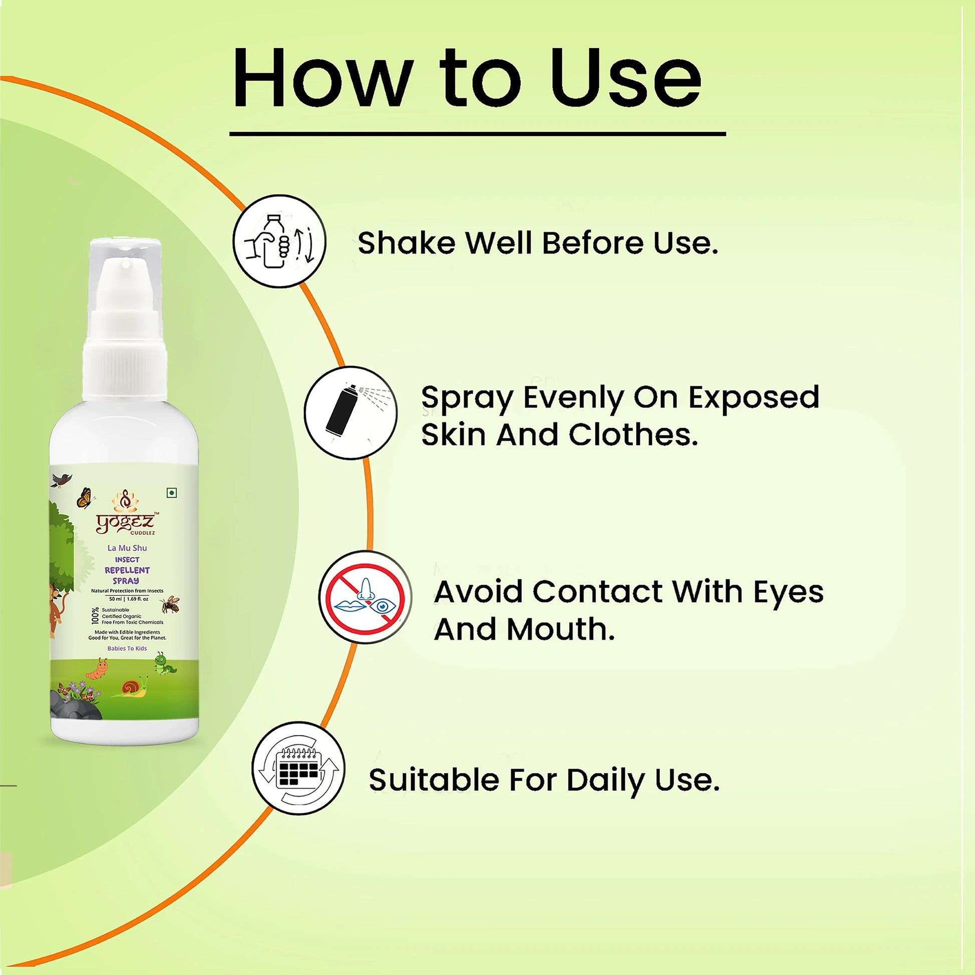 Yogez La Mu Shu Insect Repellent Spray - Swadesiicart