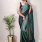 Mitera Striped Zari Poly Georgette Ready to Wear Saree | Swadesiicart