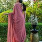 Tikhi Imli Floral Printed Embossed Ready to Wear Saree | Swadesiicart