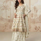 Anaita White Heavy Fox Georgette Stitched Suit with Sequence Work