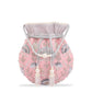 Masq Peach-Coloured & Grey Embroidered Potli Clutch