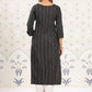 Ode by House of Pataudi Striped Round Neck Straight Cotton Kurta - Swadesiicart