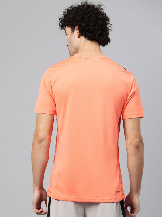 Alcis Men Brand Logo Printed Anti Static Slim Fit T-shirt | Swadesiicart